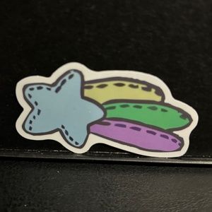 COLORFUL SHOOTING STAR STICKER